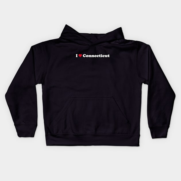 I ❤️ Connecticut Kids Hoodie by Novel_Designs